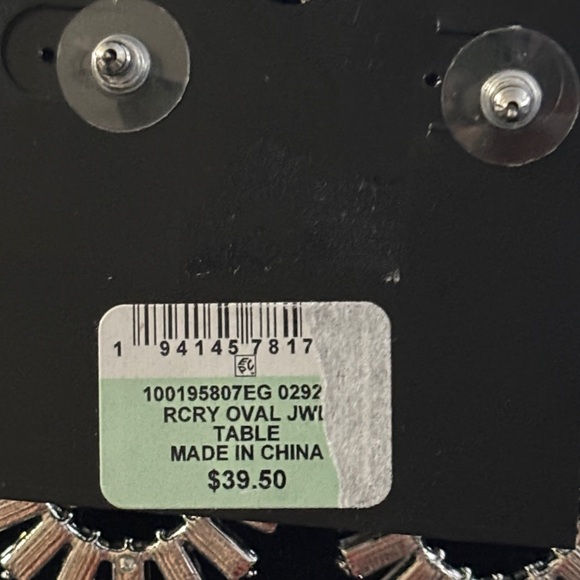 INC International Concepts Silver Tone and Crystal Teardrop Earrings NWT - Picture 4 of 4